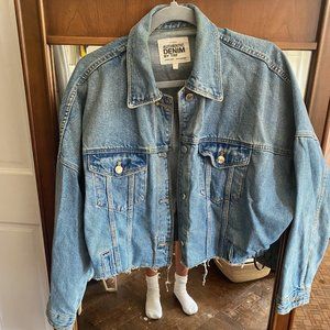 Zara Cropped Denim Jacket